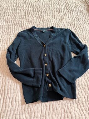 Tommy Hilfiger Dark Navy V-Neck Button Cardigan